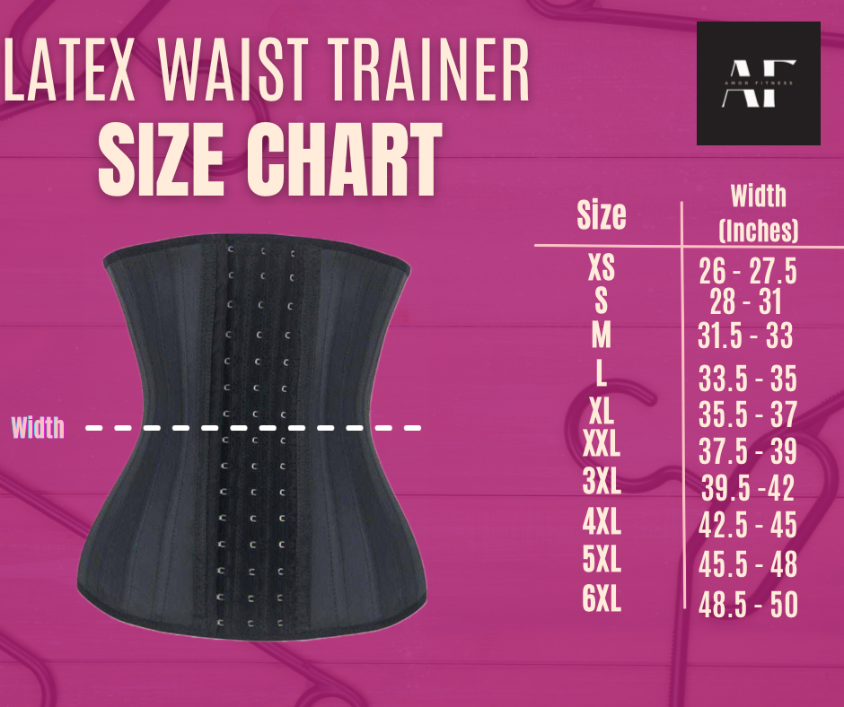 25 Steel Boned Latex Waist Trainer